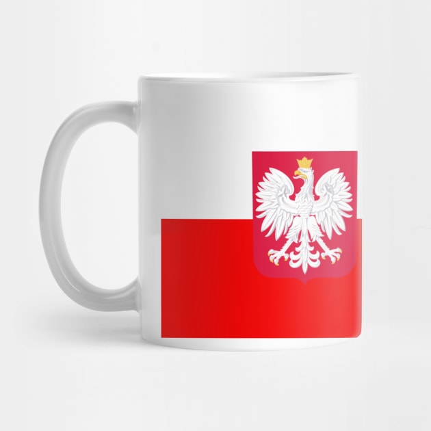 Poland coat of arms flag by AidanMDesigns